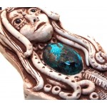 Ceramic Goddess with Chrysocolla Wall Art 20